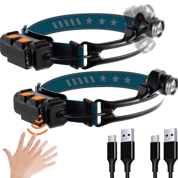 rechargable headlamp 2pcs - Picture 2 of 13